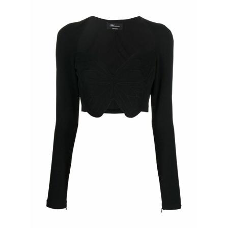 Blumarine, Blouses Zwart, Dames, Maat:S