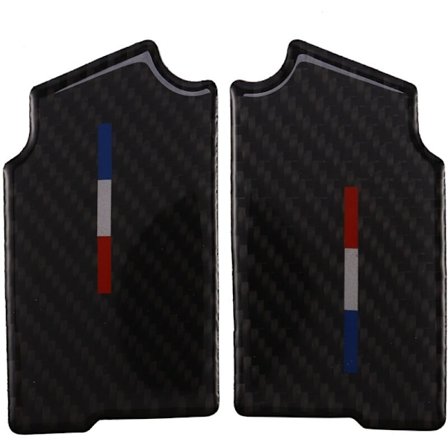 NY Kolfiber Bil Inredning Dörrhandtag Skål Omslag Trim för Ford Mustang 2015-2017