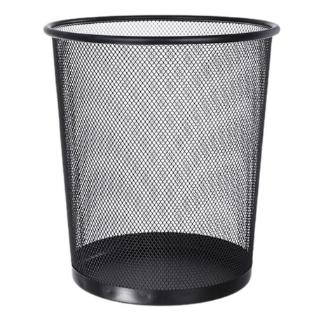 Metallnetting Papirkurv, Rund Metall Søppelbøtte, Resirkuleringsbøtte, Søppelbøtte, Skrivebord Papirkurv, Baderom Papirkurv