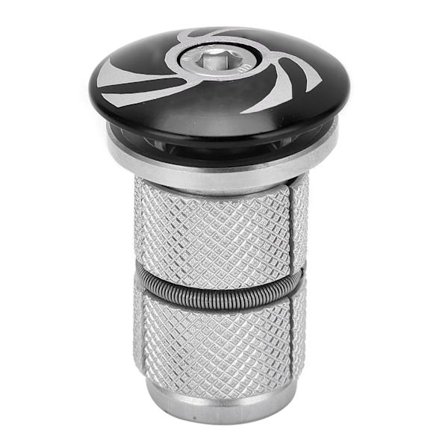 Sykkel Styrelager Kompresjonsplugg Sykkel Gaffel Styrelager Toppdeksel Ekspander for Terrengsykkel Landeveissykkel Svart