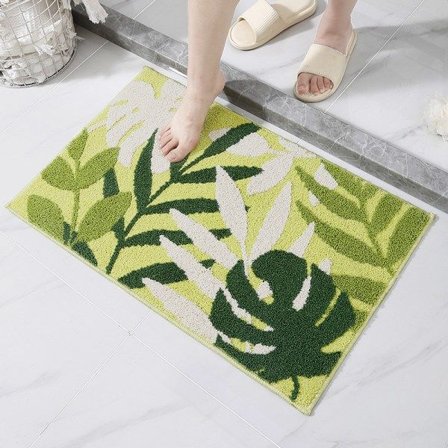 IC-lehti kylpymatto Mikrokuitu Trooppinen Kylpyhuoneen Matto Vahva Vesi