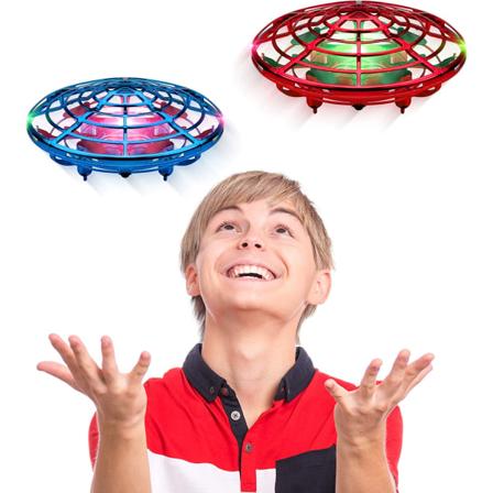 Scoot Duo handstyrd drone för barn eller vuxna - 2pk Hands Free Motion Sensor Mini Drone, lätt inomhus liten UFO-leksak Flying Ball Drone -leksaker 