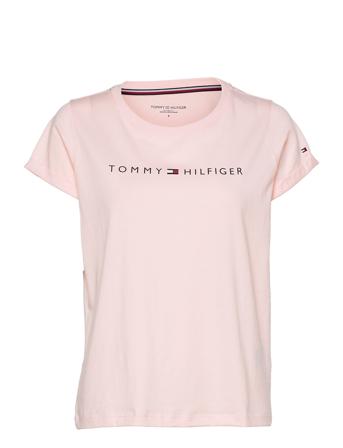 Rn Tee Ss Logo T-shirt Top Lyserød Tommy Hilfiger