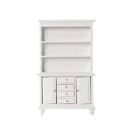 1:12 Dockskåp Mini Möbel Bokhylla Modell (Vit) 1 Styck färg 3