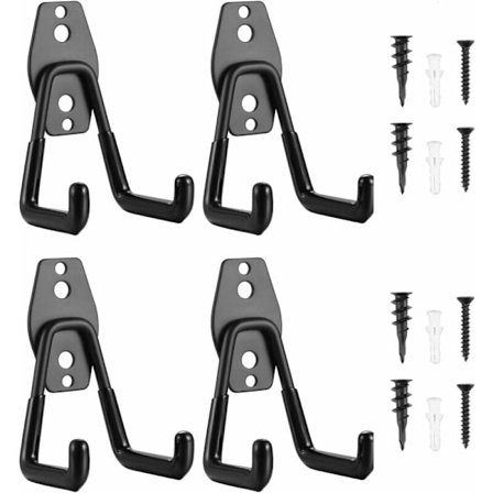 Et stykke vægmonteret garagekrog, dobbeltvægsgaragekrog, opbevaringskrog til garagetrapper, cykler, elværktøj