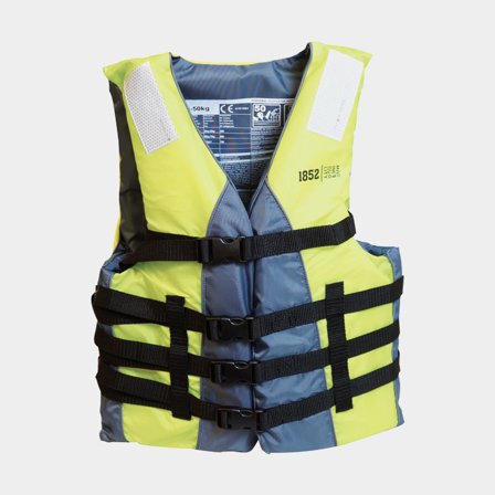 Chaleco de navegación 1852-Marine Watersport 50N Lime/Grey, 50 - 70 kg
