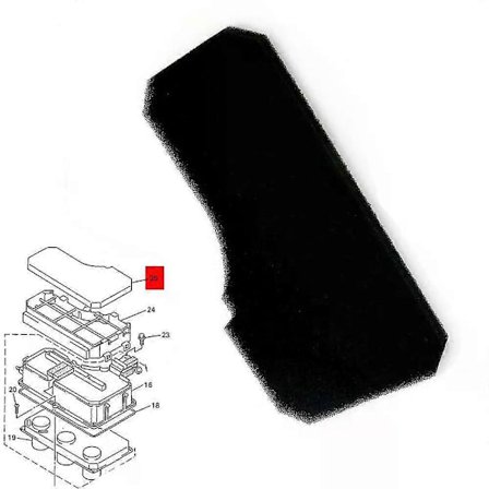 För YAMAHA Snöskoter LUFTFILTER 8DF-14451-00-00 NYTT Element SRX600 700 MSRX