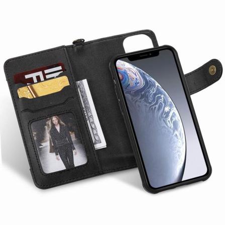 Iphone 12 Pro Max Praktiskt Fodral Med Magnetskal 6-fack Winston Svart