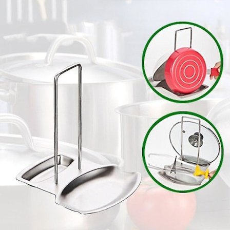 Ruostumattomasta teräksestä valmistettu telinekansi lusikalle irrotettavilla hyllyillä