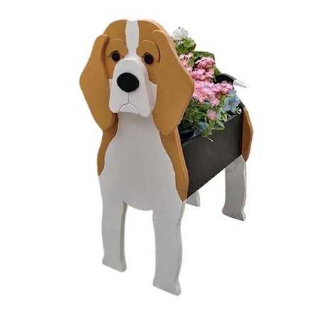 Tecknad Husdjur Hund Blomkruka Monterbar Hund Blomkruka, A (FMY)