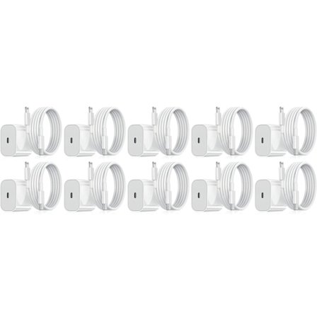 Lader for iPhone - Hurtiglader - Adapter + Kabel 20W USB-C