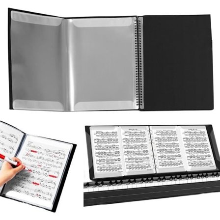 A4 Notearkperm - Ikke-spesifikk - Tilpassbar - 40 lommer - Lettvekt - Holdbar