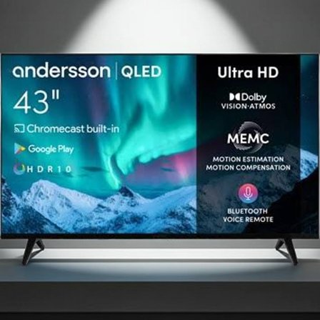 Andersson 43tum 4K QLED-TV med inbyggd Chromecast - QLED4350UHD