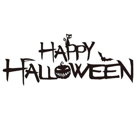 Halloween, Självhäftande Väggdekal För Happy Halloween