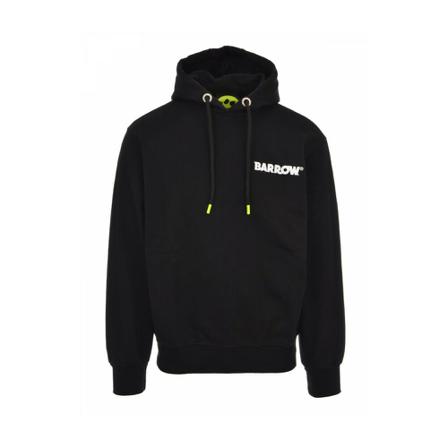 Barrow Logo-Print Drawstring Hoodie Sort, Herre