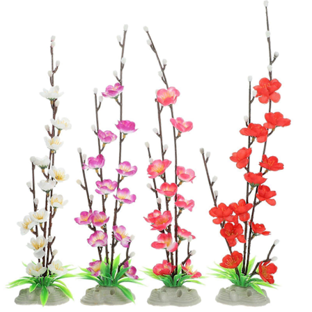 4 stk. Kunstig Blomst Sushi Tallerken Dekoration Japansk Sashimi Tallerken Sushi Bakke Ornament