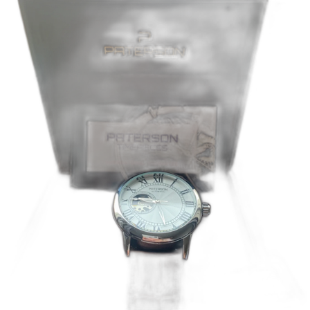 Paterson herrklocka med brunt läderarmband