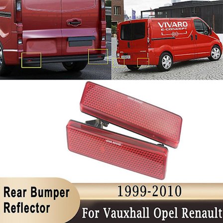Bagkofanger Reflektor LED Tåge Bremslys Til Vauxhall Til Opel Vivaro Movano Til Nissan Primastar Til Renault Master Trafic