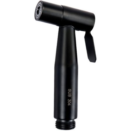 304 Rostfritt Stål Spraypistol, Toalettpistol, Tryckspolning (Svart)