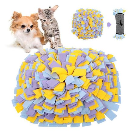 Hundetræningsmåtte Interaktiv Næse Kæledyr Klud Legetøj Kæledyr Arbejdende Næse Interessant Lugt Foldbar Hvalpetæppe, 45*45cm