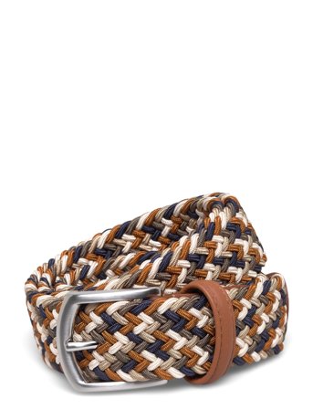 Anderson's Elastic Woven Belt Black - 3,5 - Multi/patterned - 100