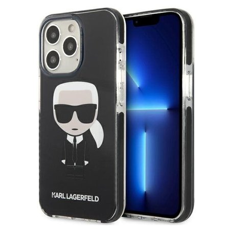 Karl Lagerfeld Iconik Karl Case for iPhone 13 Pro / iPhone 13 - Musta