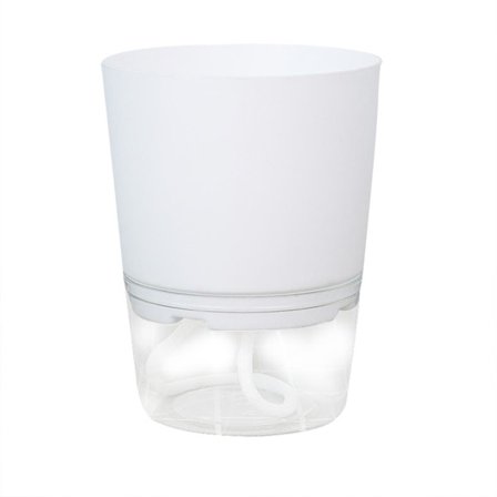 Automaattinen itsestään kasteleva kukkaruukku, kaksinkertainen vesivarasto istuimella toimistoon, kotiin ja puutarhaan