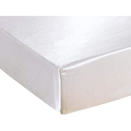90x190cm Stræklagen Med 30cm Mikrofiber Kappe, Premium Sengelinned, Hvid
