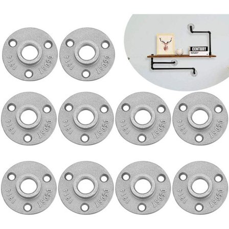 10 kpl 1/2" Kierteillä Varustettu Laippa - Liitäntälaippa 3 Reiällä