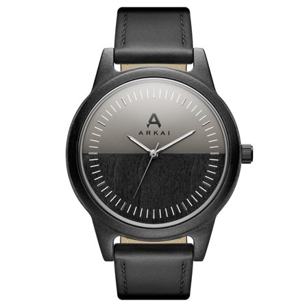 Arbor | Reloj de madera de arce con esfera gris en dos tonos para hombres - Relojes de pulsera