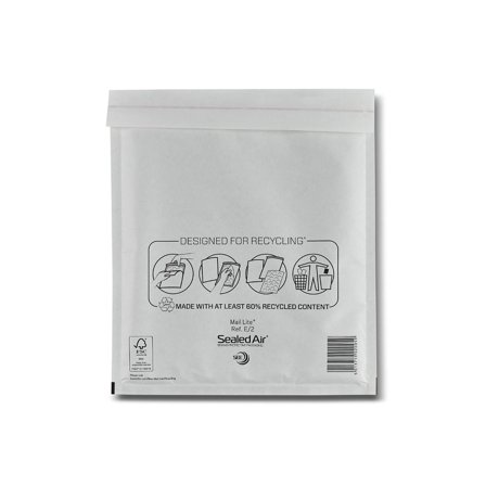 SEALED AIR Bubbelpåse 220x260mm E/2 vit 200/fp - Lyreco - Emballage och lagerutrustning - Kuvert och postemballage - Bubbelpåsar