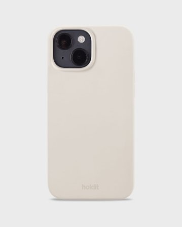 HOLDIT Silicone Case iPhone Light Beige 15, Tøj & Bolig, Elektronik, Telefon & Mobiltilbehør