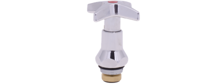 FM Mattsson 3507-1501 Kranöverdel ratt, kägla Varmvatten, Badrum