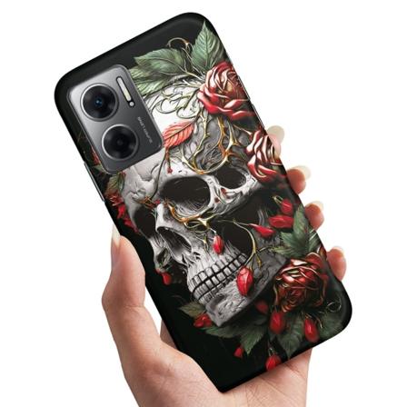 Xiaomi Redmi 10 5G - Deksel/Mobildeksel Skull Roses