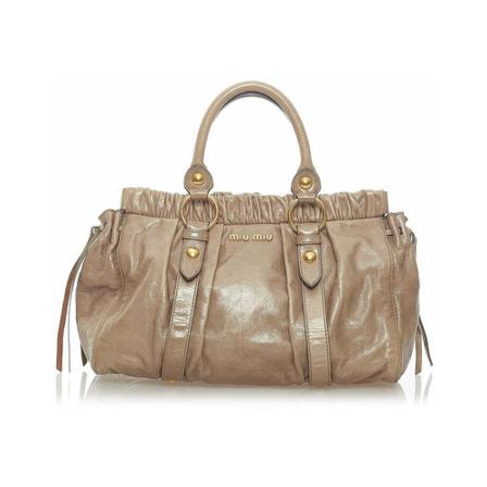 Miu Miu Pre-owned, Pre-owned Handbags Beige, Dames, Maat:ONE Size