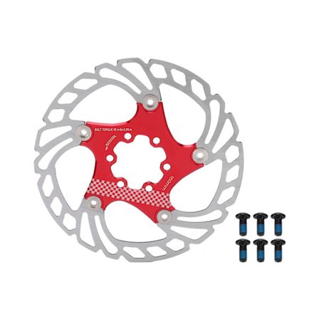 Punainen kelluva levyjarru 160MM vakaa ja luotettava polkupyörän jarru pyöräilyharrastajille