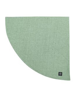 Bordsduk rund enfärgad chambray Hedvig Grön - 160 cm - Recycled by Wille