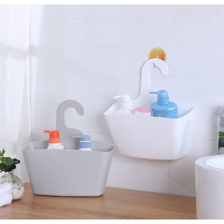 2 förvaringskorgar med krok, installation utan borrning g