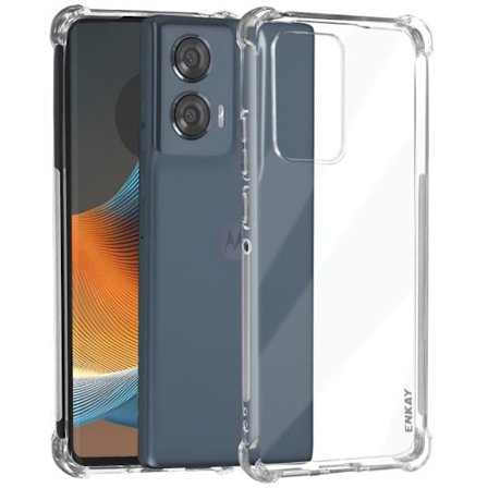 Fodral till Motorola Edge 50 Fusion - AVIZAR - Stötsäker Flexibel - Förstärkta hörn - Genomskinlig