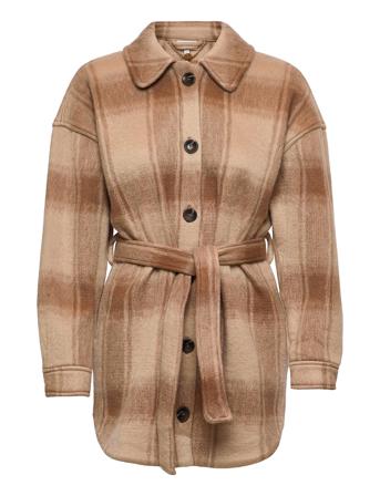 Trucker Check Shirt-Coat Brown Dante6