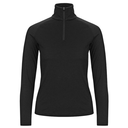 Super.natural Women's Base 1/4 Zip 230 Women base layer tops Black M
