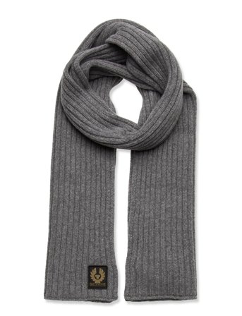 Belstaff Watch Scarf Black - Grey - ONE SIZE