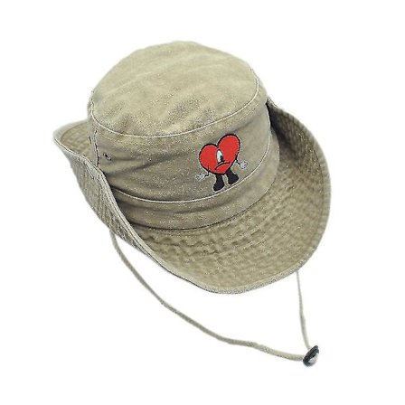 Mote Sports Team Hat Bad Bunny Hat Brodert Bred Brei Bomull Safari Bad Man Fotturer Fiske Bunny Hat