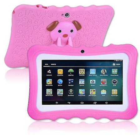 7" Barnplatta Android-surfplatta PC 8 GB ROM 1024*600 Upplösning Wifi Barnplatta PC, Rosa