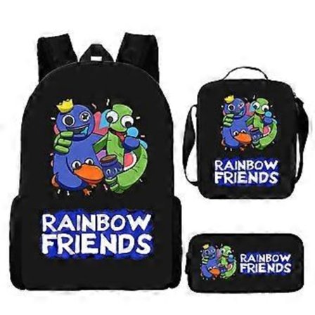 Rainbow Friends Ryggsäck Grund- och Högstadieelever Ryggsäck Barn Tecknad Anime Ryggsäck 4-NMAOV