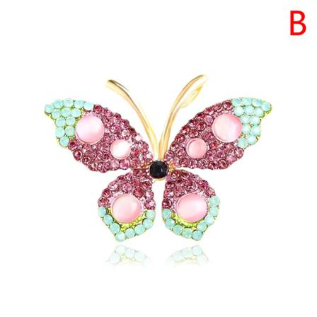 Mode Rhinestone Butterfly Broscher För Kvinnor Bröllopsfest