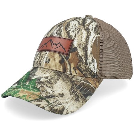 Wild Spirit - Camo trucker Gorra - Small Box Mountain Patch Realtree Edge/Brown Trucler @ Hatstore