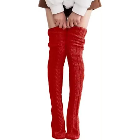 punainen - Naisten villaiset sukkahousut Jalkojen lämmittimet Muodikkaat Tyylikkäät Syksy Talvi Korkeat sukat Yksivärinen Akryyli