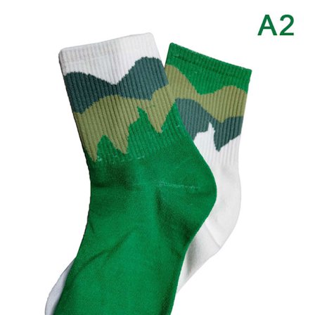 Mode A/B Style Herrstrumpor Asymmetriskt mönster Street Skatebo