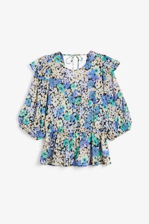 Chiffonbluse | Svart | Dame | Kappahl